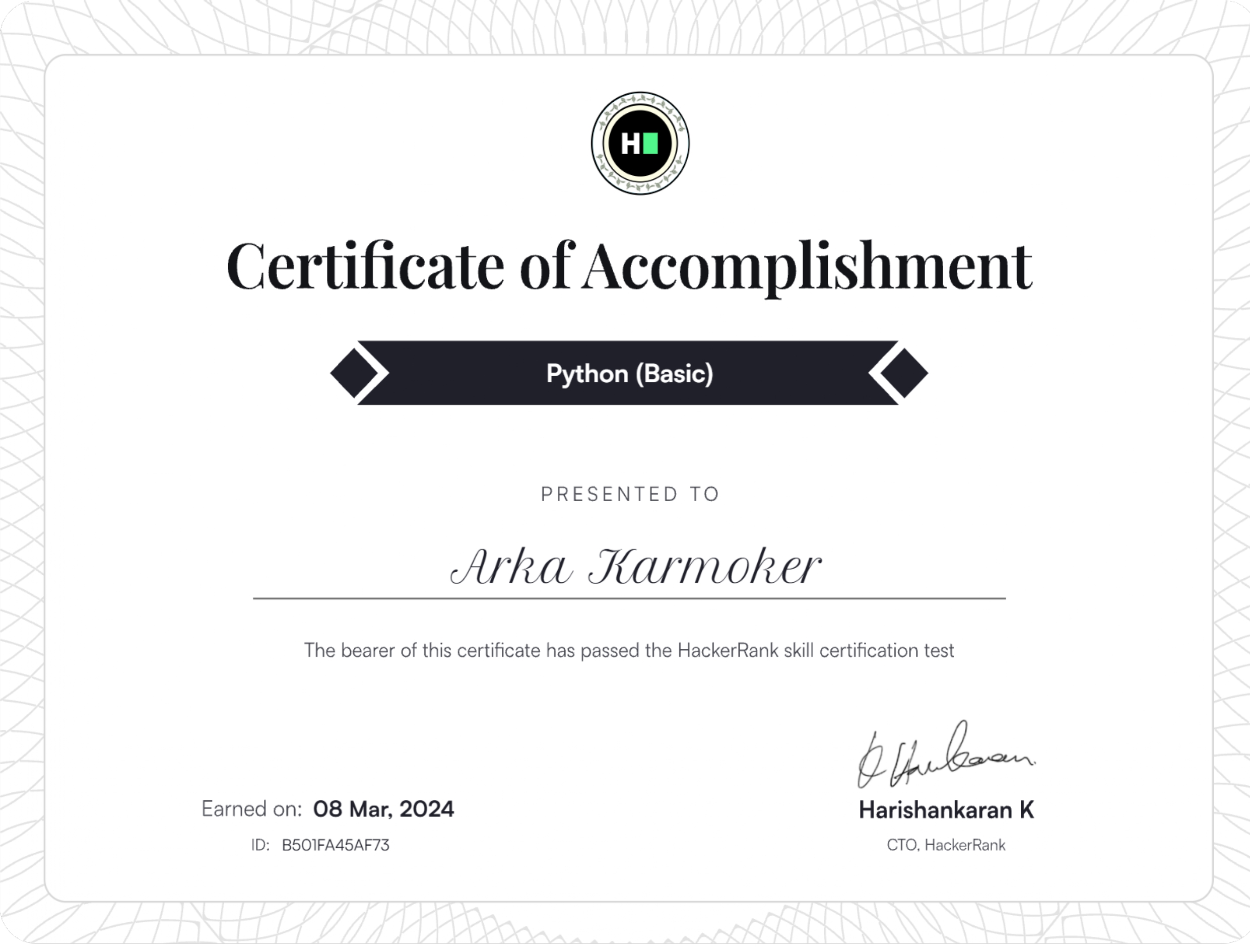 Certification 2